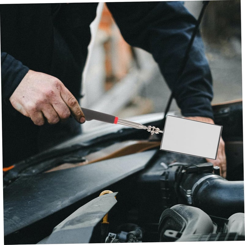 Flexible Telescoping Inspection Mirror Rotatable For Automotive Repair Mechanical HD View - Image 3